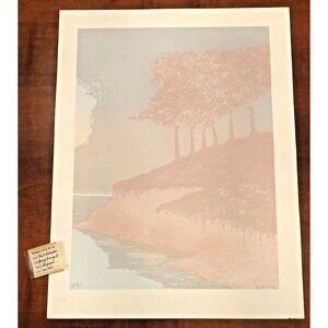 17.5"x23" Ltd Ed Signed Numbered Seriograph SPRING EVENING II by PAUL SCHRODER